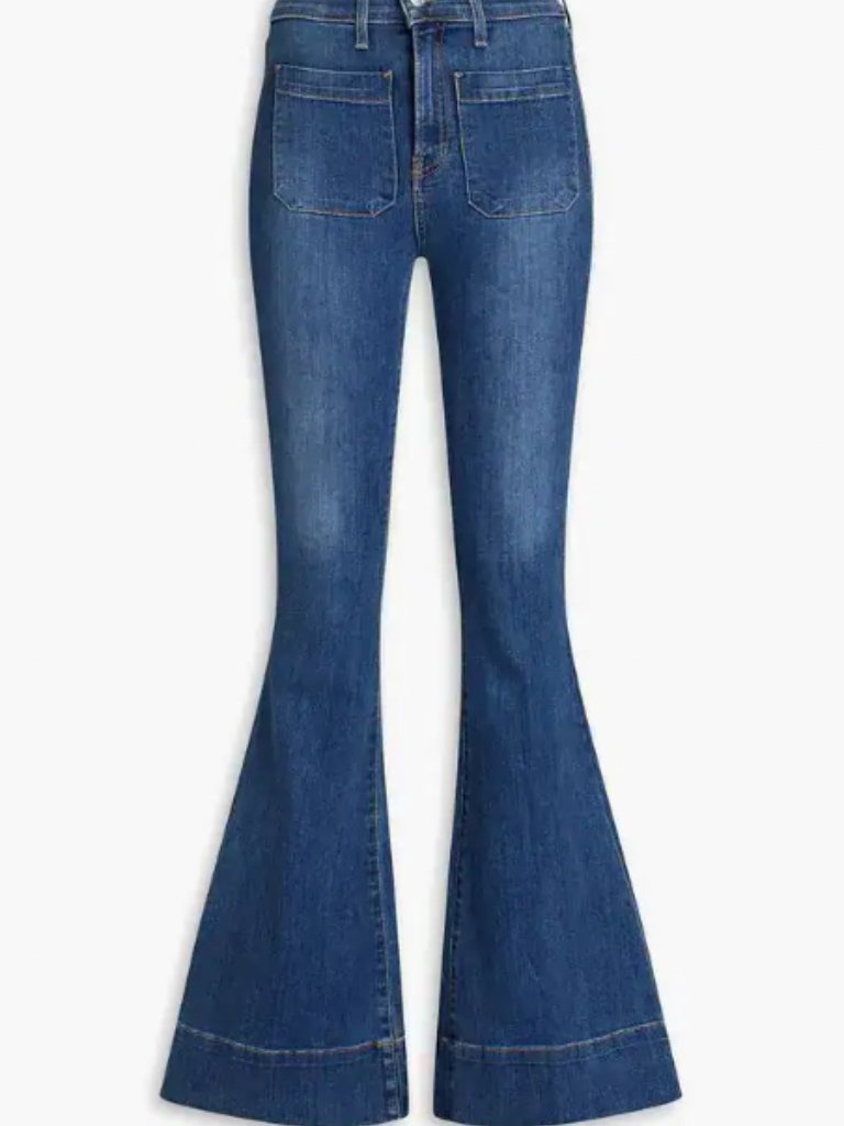 Veronica Beard Sheridan High-Rise Flare Jeans Size 30